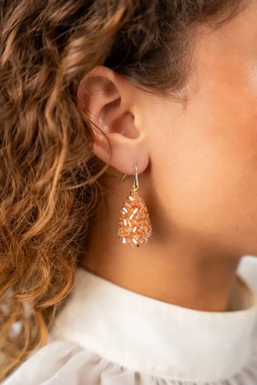 LOTT GIOIELLI - ORANJE CRUSH OORBELLEN CONE S RAW