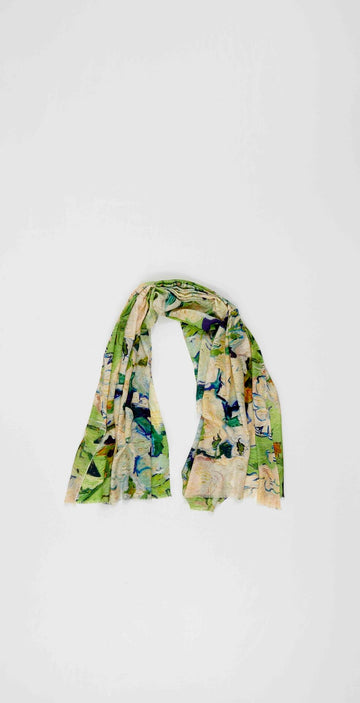 OTRACOSA - Scarf Wool/Silk – Otra Cosa – Van Gogh White Rose