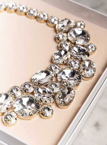 LOTT GIOIELLI - NECKLACE OCTAGON DIAMOND LIMITED CRYSTAL