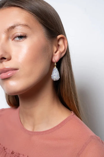 LOTT GIOIELLI - CRYSTAL SILVER OORBELLEN AMY CONE S