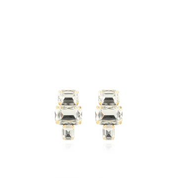 LOTT GIOIELLI - KRISTALKLEURIGE ZIRCONIA OORBELLEN EMERALD S LOU