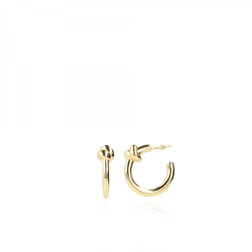 Lott.gioielli - CLASSIC OORBELLEN KNOT M GOUD