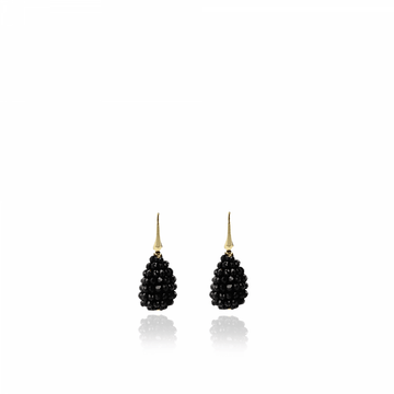 Lott gioielli - ZWARTE OORBELLEN BEAU GLASSBERRY CONE XS