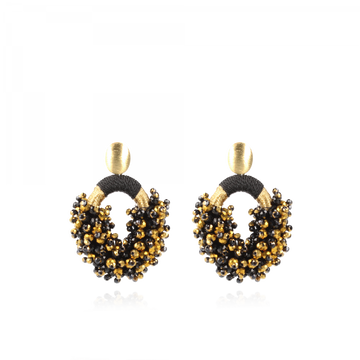 LOTT GIOIELLI - GOUDKLEURIGE OORBELLEN EVE COMBI OVAL M TONAL