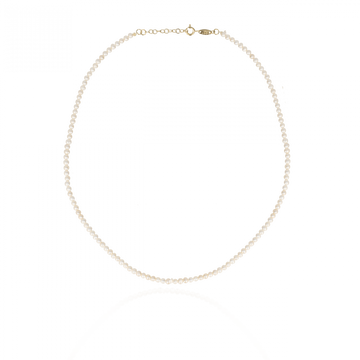 LOTT GIOIELLI - KLEINE RONDE PARELS KETTING goud