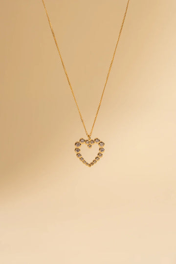 LOTT GIOIELLI- Gouden ketting met hart Julliet