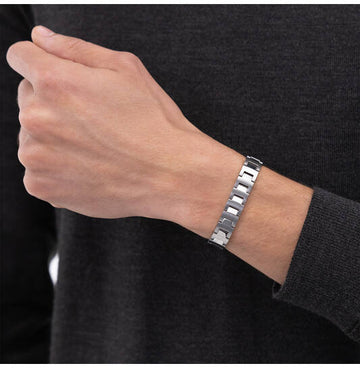 BOSS - SCHAKELARMBAND - STAAL - 19CM
