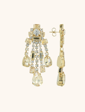 LOTT GIOIELLI- KRISTALLEN OORBELLEN WATERFALL OF STONES KENSI