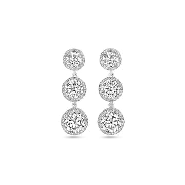 SILVER BY RIMENZO - Oorhangers  zirkonia 33 mm