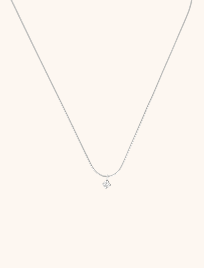 LOTT GIOIELLI - SILVER KETTING METTE SMALL DIAMOND