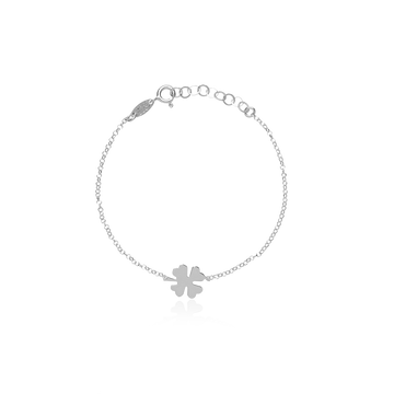 LOTT GIOIELLI - SYMBOL GESLOTEN CLOVER ARMBAND zilver