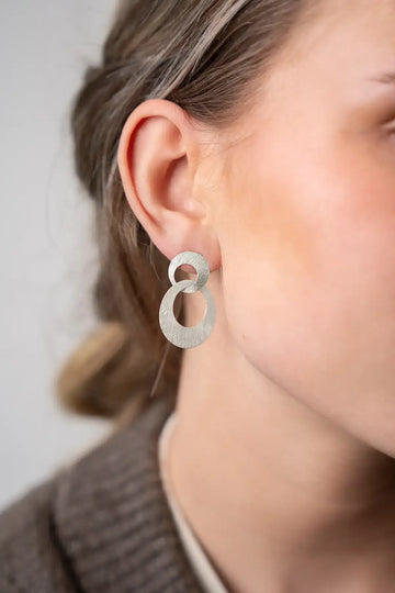 LOTT GIOIELLI - Classic Oorbellen Double Charm Satin Small