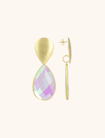 LOTT GIOIELLI - VEELKLEURIGE OORBELLEN RAE FRAMED DROP XL