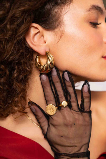 LOTT GIOIELLI- CLASSIC OORBELLEN TWIST CREOOL M