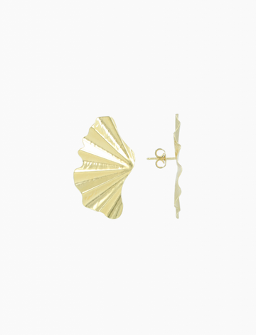 LOTT GIOIELLI  - Goudkleurige Oorbellen Livia Leaf S