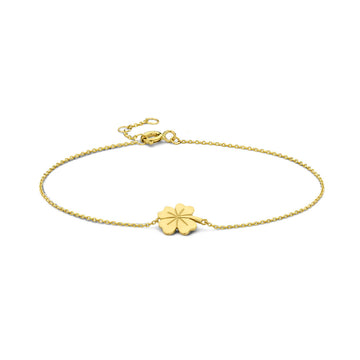 GOLD BY RIMENZO - Armband klaver 16,5 - 17,5 - 18,5 cm