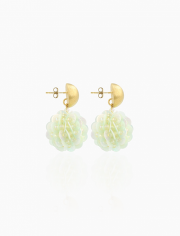 LOTT GIOIELLI - Holo Mint Oorbellen Sanne Sequin Globe S
