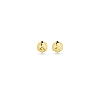 GOLD BY RIMENZO - Oorknoppen gediamanteerd