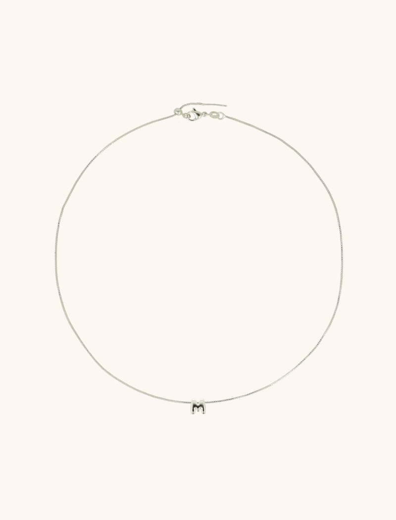 LOTT GIOIELLI - ZILVEREN KETTING MINI INITIAL
