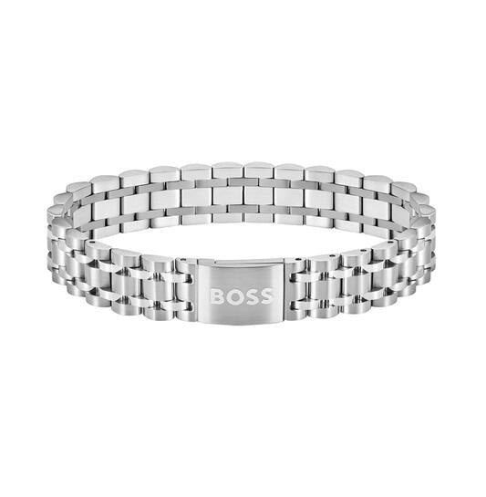 BOSS - SCHAKELARMBAND - STAAL - 19CM