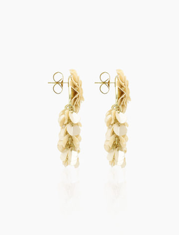 LOTT GIOIELLI- Pearl Beige Oorbellen Elin Hammer Waterfall S