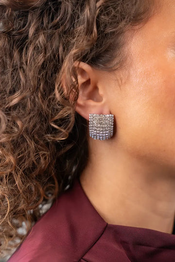 LOTT GIOIELLI- ZILVEREN OORBELLEN SHIELD M AYA