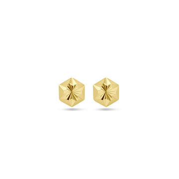 GOLD BY RIMENZO - Oorknoppen  gediamanteerd