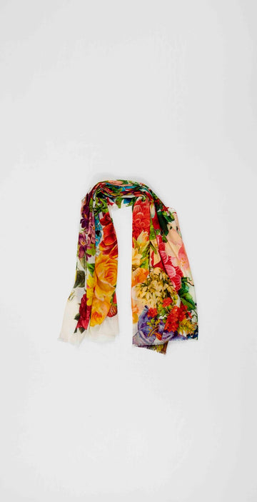 OTRACOSA - Scarf Wool/Silk – Otra Cosa – Big Flowers