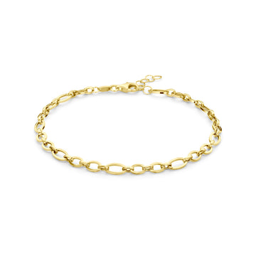 GOLD BY RIMENZO - Armband 4 mm 18 + 2 cm