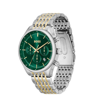 BOSS HEREN HORLOGE  - GREGOR - Ø45 - STAAL