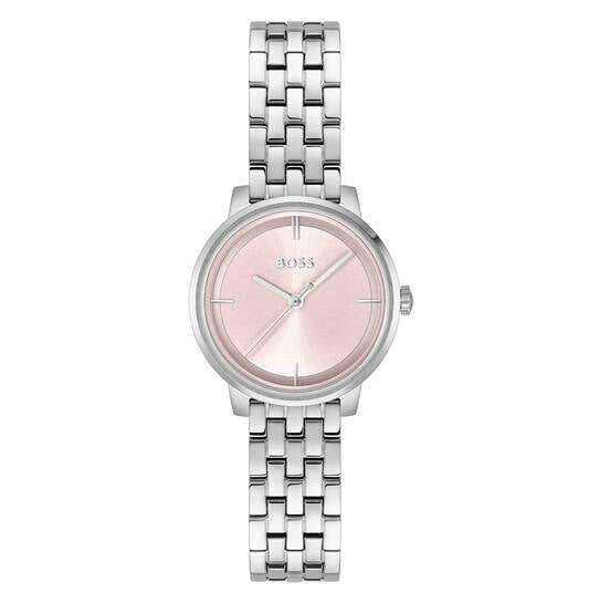 BOSS DAMES HORLOGE  - LUCIA - Ø28 - STAAL