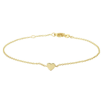 GOLD BY RIMENZO - Armbandje hart 17 - 18,5 cm