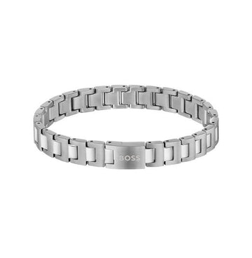 BOSS - SCHAKELARMBAND - STAAL - 19CM