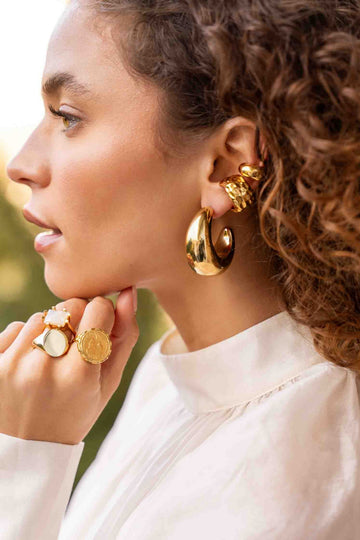 LOTT GIOIELLI- Classic oorbellen Charlie Creole XL