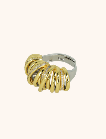 LOTT GIOIELLI - CLASSIC RING CROISSANT STONES