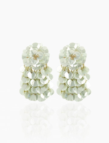 LOTT GIOIELLI- Aqua Oorbellen Elin Hammered Waterfall S