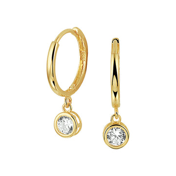 GOLD BY RIMENZO - Klapoorringen zirkonia