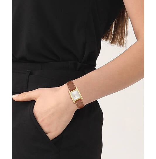 BOSS DAMES HORLOGE - LUCY - Ø23 - LEER