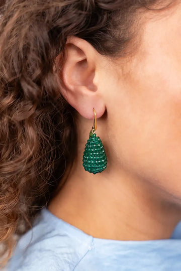 LOTT GIOIELLI - GROENE OORBELLEN AMY CONE S