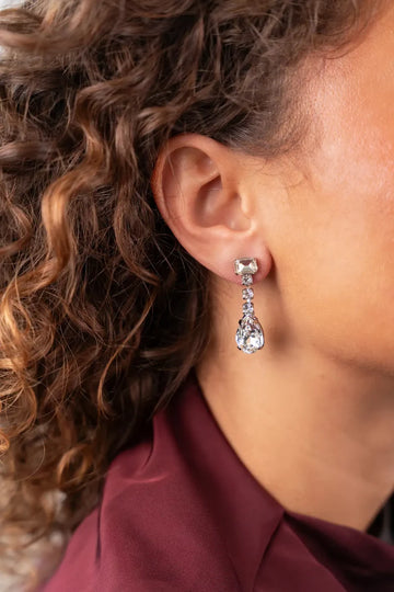 LOTT GIOIELLI -  ZILVEREN OORBELLEN STRING TEARDROP S JOAN