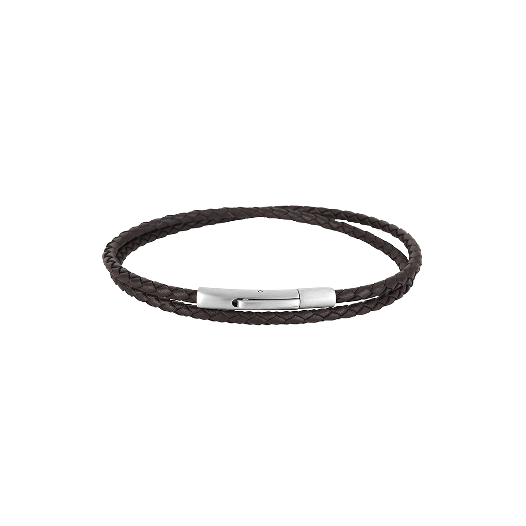AZE JEWELS - Iron Double Slim String Brown