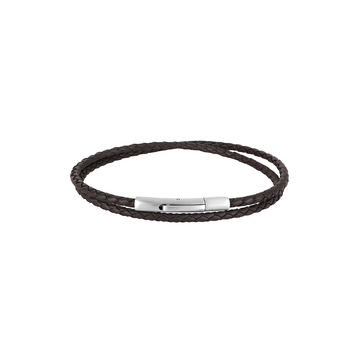 AZE JEWELS - Iron Double Slim String Brown