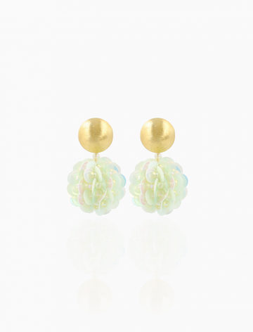 LOTT GIOIELLI - Holo Mint Oorbellen Sanne Sequin Globe S