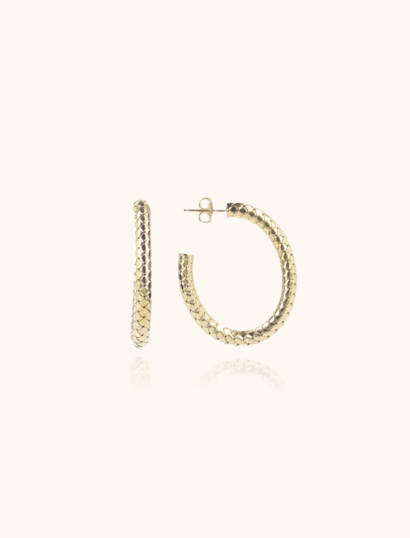 LOTT GIOIELLI - CLASSIC OORBELLEN COBRA CREOOL OVAAL M