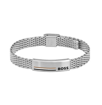 BOSS HERENARMBAND - SCHAKELARMBAND - STAAL - 20CM