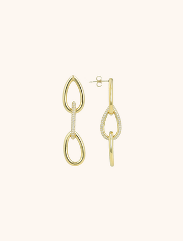 LOTT GIOIELLI - GOUDEN OORBELLEN TEARDROP CLOSED FOREVER