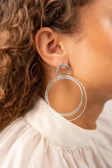 LOTT GIOIELLI - CLASSIC OORBELLEN TRIPLE HOOPS GLOW XL