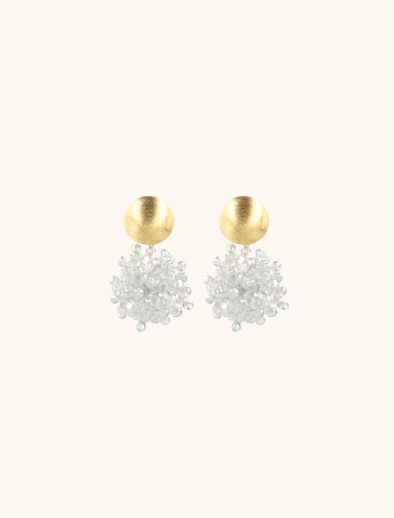 LOTT GIOIELLI - IJS BLAUWE OORBELLEN JACKY GLOBE S DOUBLE STONES
