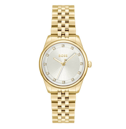 BOSS DAMES HORLOGE  - GRACEFUL PRECIOUS - Ø32 - STAAL