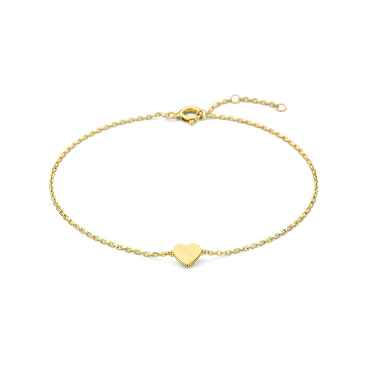 GOLD BY RIMENZO - Armband hartje 16,5 - 17,5 - 18,5 cm